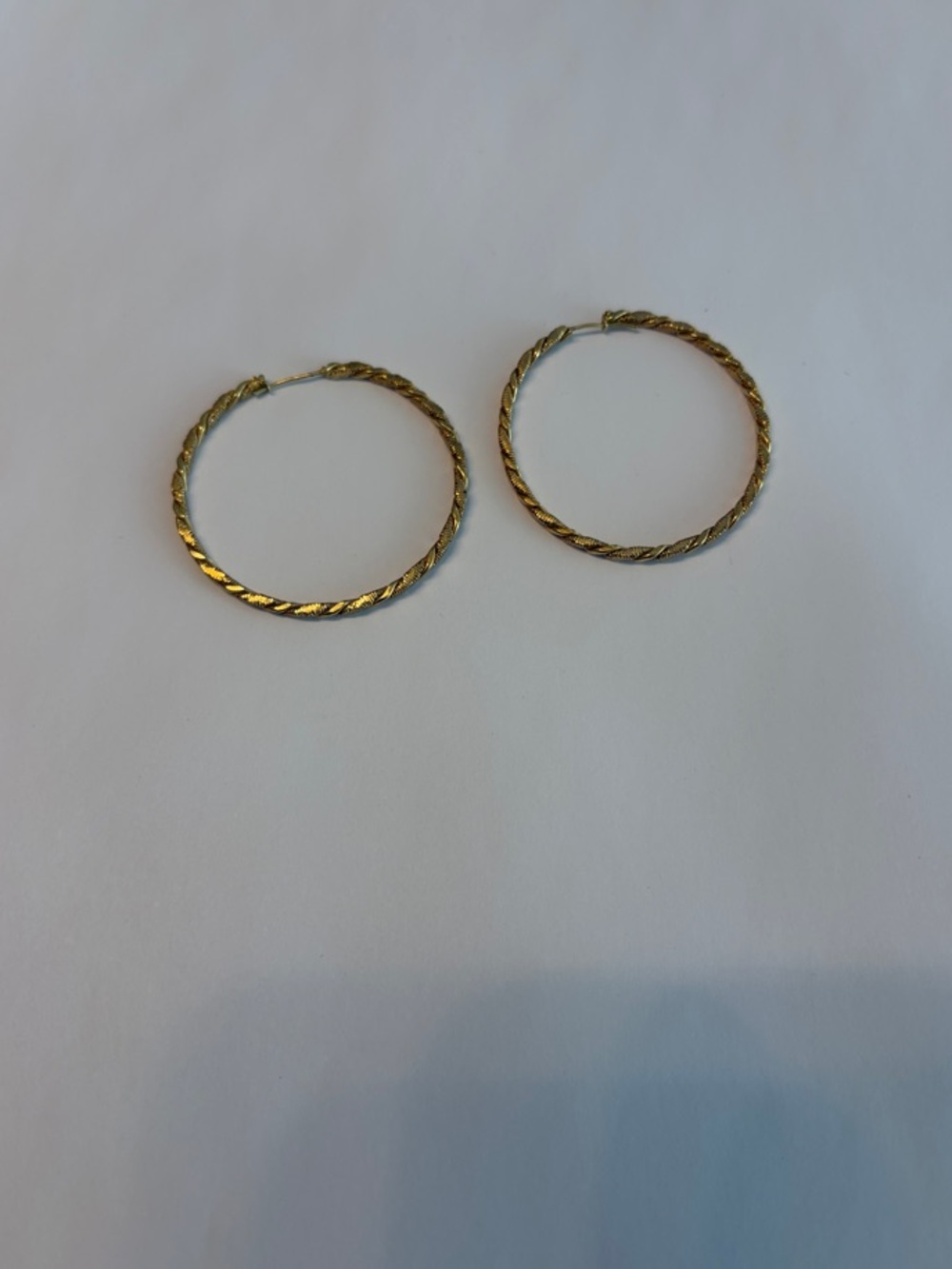 Gold-Tone Twisted Hoop Earrings - Women Jewelry
